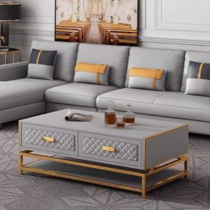 Living Room Modern Leather Sectional Sofa